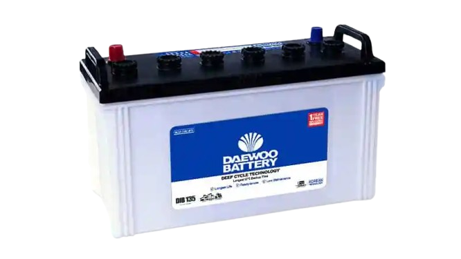 Daewoo DIB-135 UPS battery, 100Ah deep-cycle for home and small office backup
