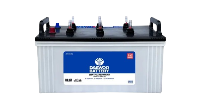 Daewoo DIB-165 solar battery, 115Ah deep-cycle for extended UPS and inverter backup