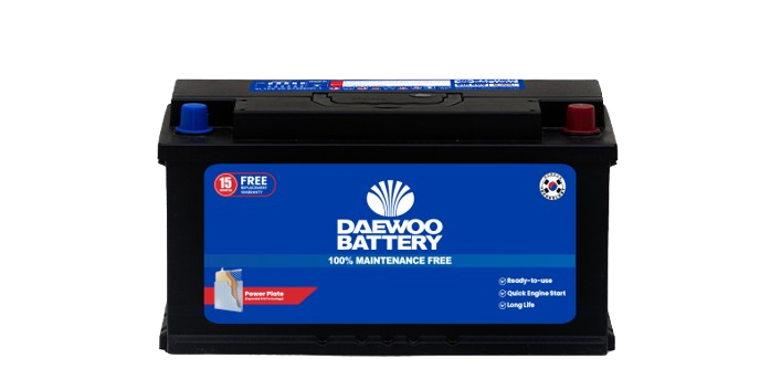 Daewoo DIN-888 car battery, 72Ah 625 CCA for luxury cars and large sedans