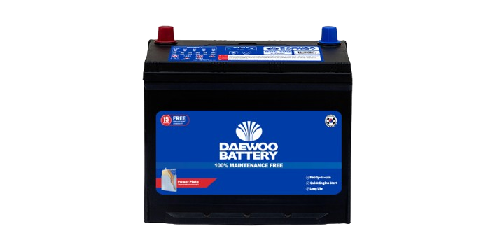 Daewoo DLS/RS 120 car battery, 90Ah 750 CCA heavy-duty for SUVs and 4x4s
