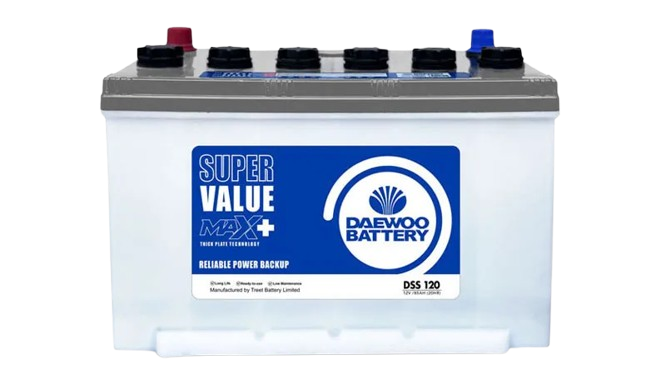 Daewoo DSS-120 UPS battery, 85Ah Super Value with MaxPlus thick-plate technology