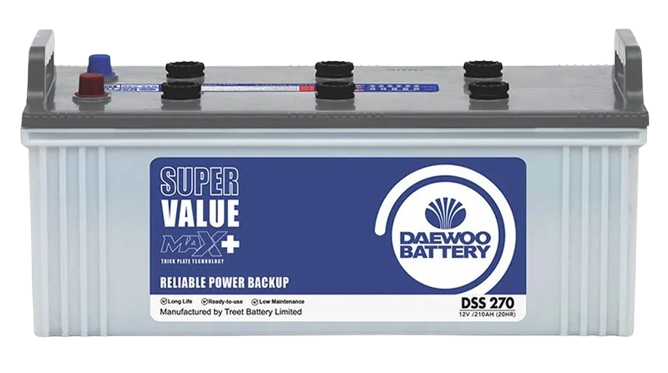 Daewoo DSS-270 UPS battery, 210Ah Super Value high-capacity for heavy backup loads