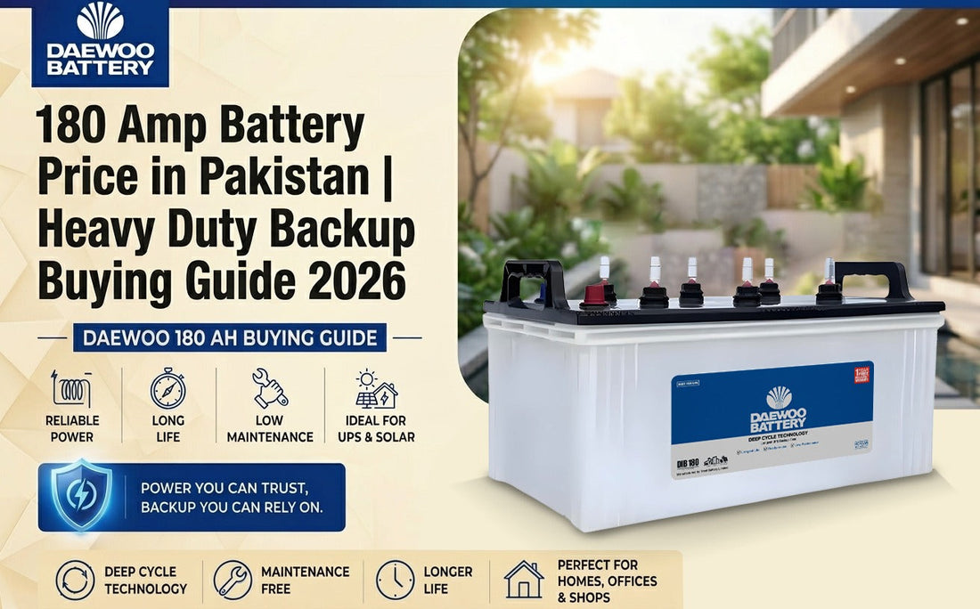 Why choosing a heavy duty 180 AH battery will fix your problems of backup