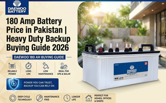 Why choosing a heavy duty 180 AH battery will fix your problems of backup