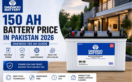 150 Battery Price in Pakistan 2026 | Daewoo 150 AH Guide