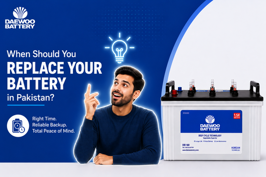 Happy man clicked an idea when to replace battery in Pakistan without any confusion
