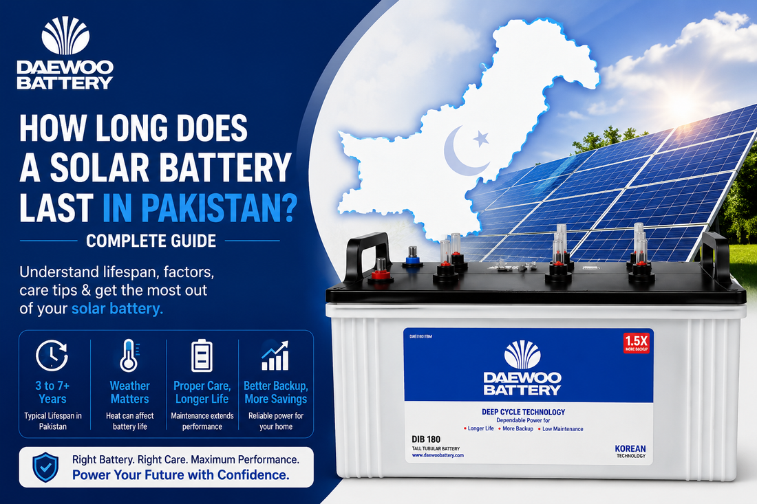 solar Battery tips to maintain longer life in Pakistan